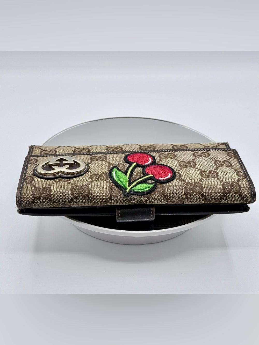 Gucci GG Supreme Continental Wallet on Chain-Customized 🍒 - Picture 6 of 17
